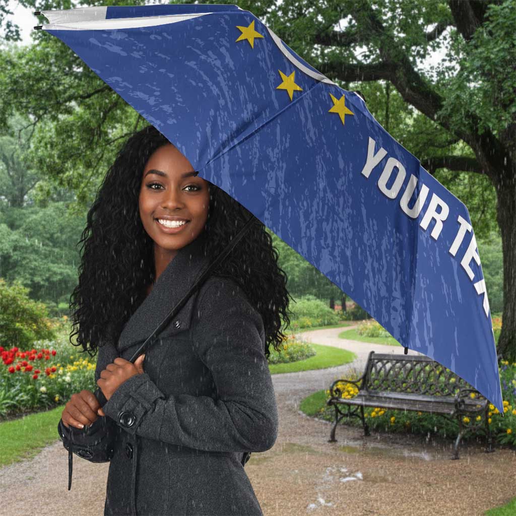Cape Verde Basketball Custom Umbrella Come On Blue Sharks