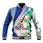 Cavaquinho Cabo Verde Baseball Jacket Cape Verdean Instrument Tropical Sea Turtle