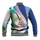 Cavaquinho Cabo Verde Baseball Jacket Cape Verdean Instrument Tropical Sea Turtle
