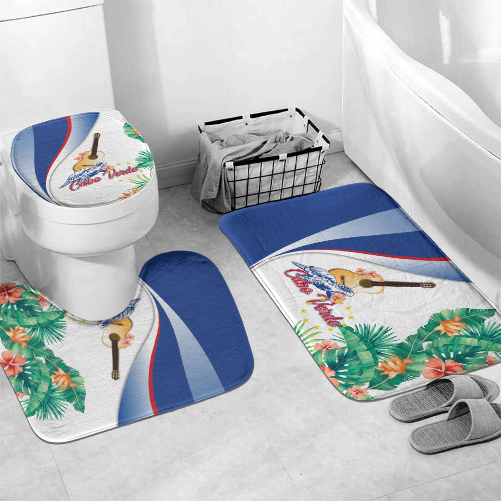 Cavaquinho Cabo Verde Bathroom Set Cape Verdean Instrument Tropical Sea Turtle