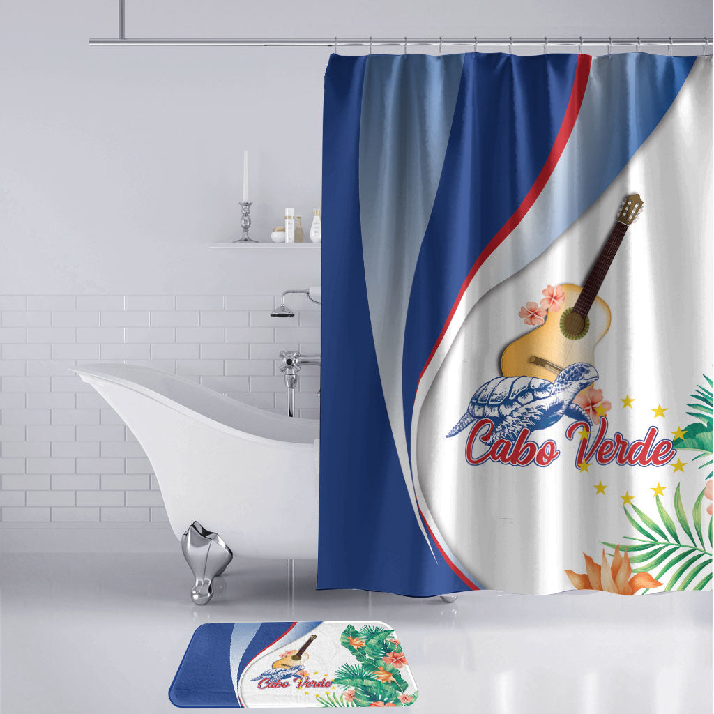Cavaquinho Cabo Verde Bathroom Set Cape Verdean Instrument Tropical Sea Turtle