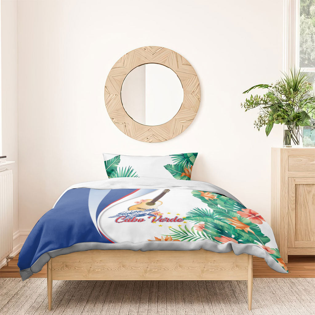 Cavaquinho Cabo Verde Bedding Set Cape Verdean Instrument Tropical Sea Turtle