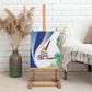 Cavaquinho Cabo Verde Canvas Wall Art Cape Verdean Instrument Tropical Sea Turtle