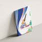 Cavaquinho Cabo Verde Canvas Wall Art Cape Verdean Instrument Tropical Sea Turtle