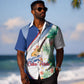 Cavaquinho Cabo Verde Hawaiian Shirt Cape Verdean Instrument Tropical Sea Turtle