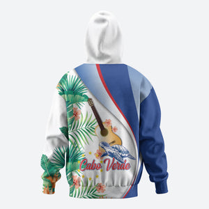 Cavaquinho Cabo Verde Hoodie Cape Verdean Instrument Tropical Sea Turtle