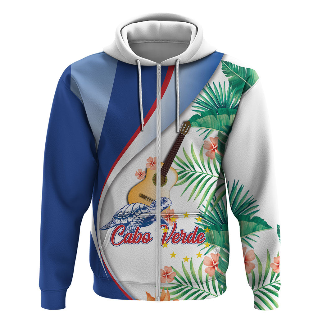 Cavaquinho Cabo Verde Hoodie Cape Verdean Instrument Tropical Sea Turtle
