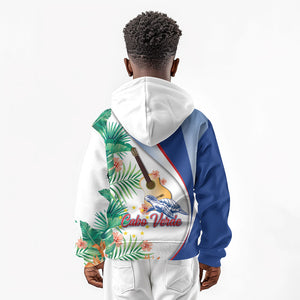 Cavaquinho Cabo Verde Kid Hoodie Cape Verdean Instrument Tropical Sea Turtle