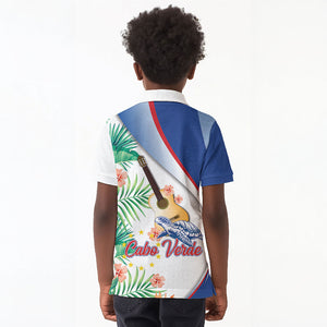 Cavaquinho Cabo Verde Kid Polo Shirt Cape Verdean Instrument Tropical Sea Turtle