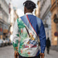 Cavaquinho Cabo Verde Long Sleeve Button Shirt Cape Verdean Instrument Tropical Sea Turtle