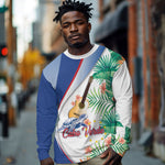 Cavaquinho Cabo Verde Long Sleeve Shirt Cape Verdean Instrument Tropical Sea Turtle