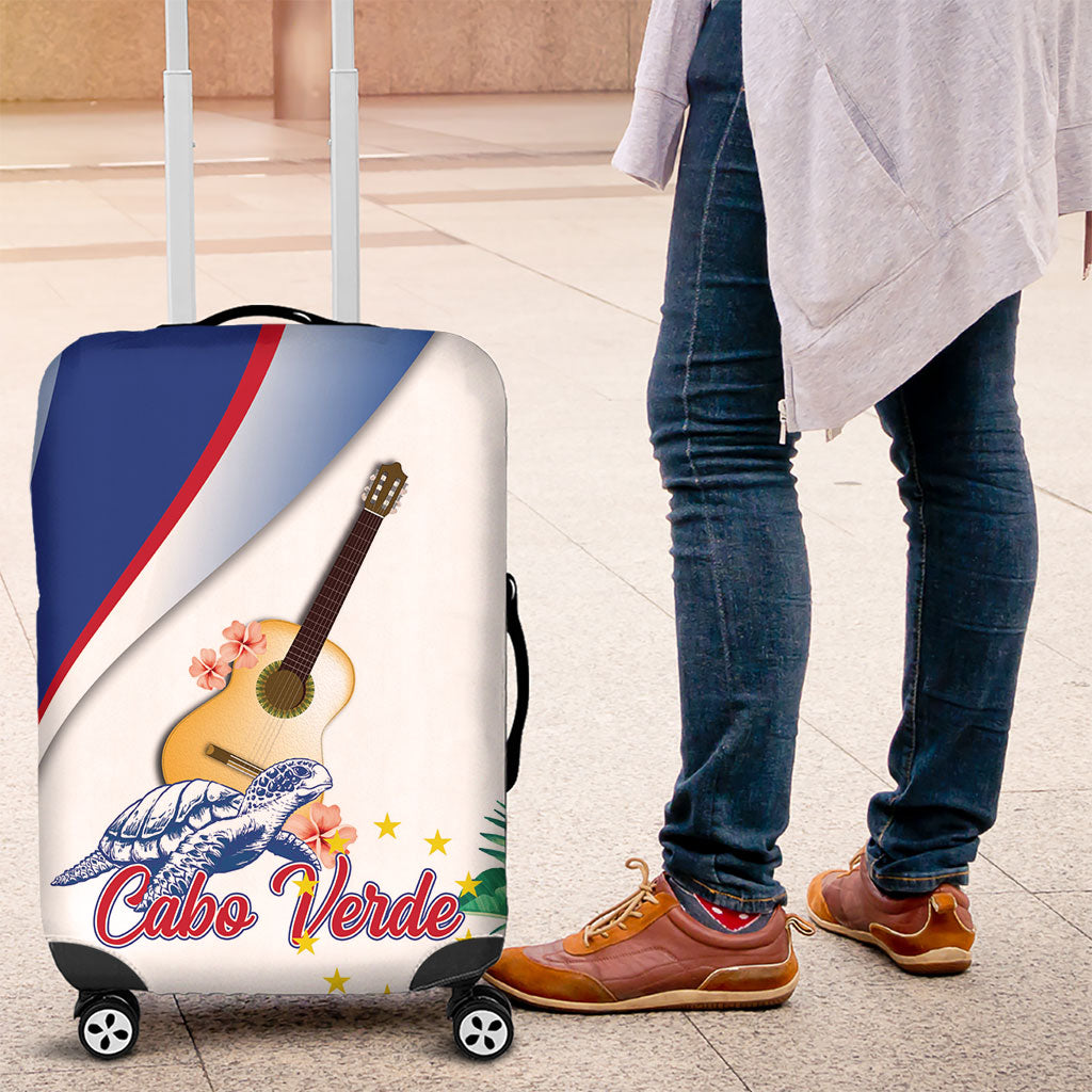 Cavaquinho Cabo Verde Luggage Cover Cape Verdean Instrument Tropical Sea Turtle