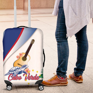 Cavaquinho Cabo Verde Luggage Cover Cape Verdean Instrument Tropical Sea Turtle