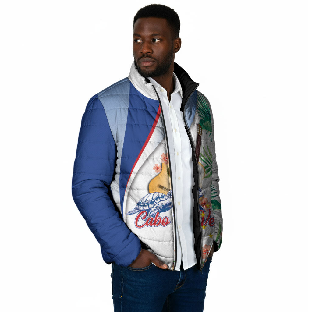 Cavaquinho Cabo Verde Padded Jacket Cape Verdean Instrument Tropical Sea Turtle