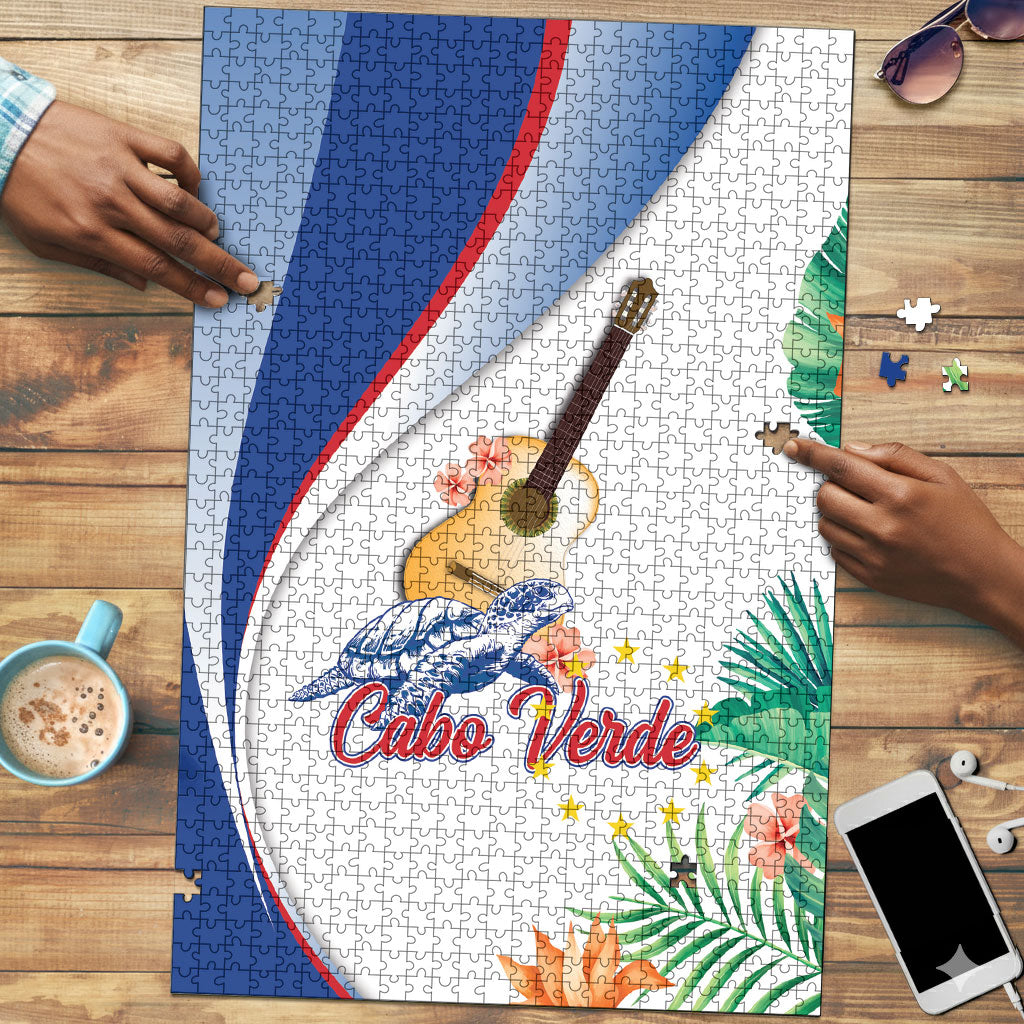 Cavaquinho Cabo Verde Puzzle Cape Verdean Instrument Tropical Sea Turtle