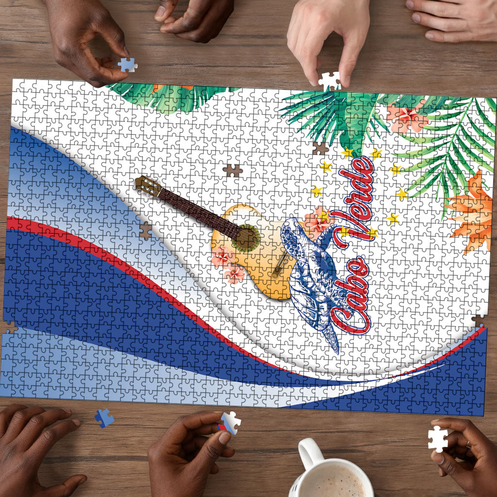 Cavaquinho Cabo Verde Puzzle Cape Verdean Instrument Tropical Sea Turtle