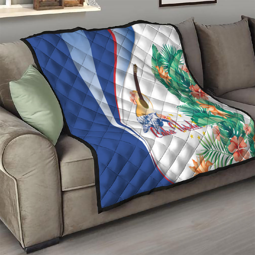 Cavaquinho Cabo Verde Quilt Cape Verdean Instrument Tropical Sea Turtle