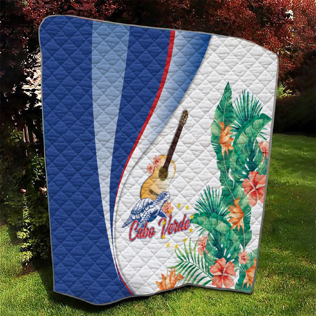Cavaquinho Cabo Verde Quilt Cape Verdean Instrument Tropical Sea Turtle