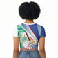 Cavaquinho Cabo Verde Raglan Cropped T shirt Cape Verdean Instrument Tropical Sea Turtle