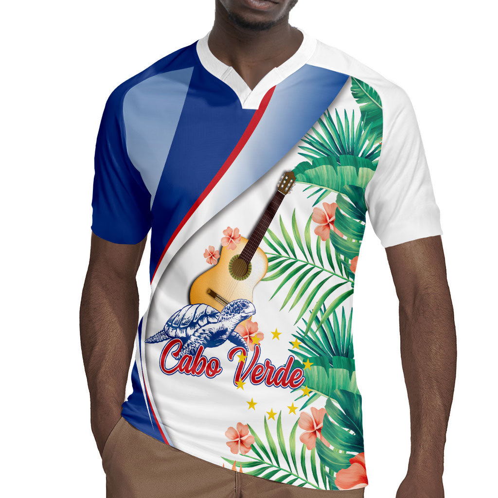 Cavaquinho Cabo Verde Rugby Jersey Cape Verdean Instrument Tropical Sea Turtle