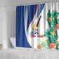 Cavaquinho Cabo Verde Shower Curtain Cape Verdean Instrument Tropical Sea Turtle