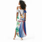 Cavaquinho Cabo Verde Summer Maxi Dress Cape Verdean Instrument Tropical Sea Turtle
