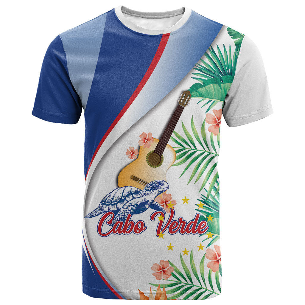 Cavaquinho Cabo Verde T shirt Cape Verdean Instrument Tropical Sea Turtle