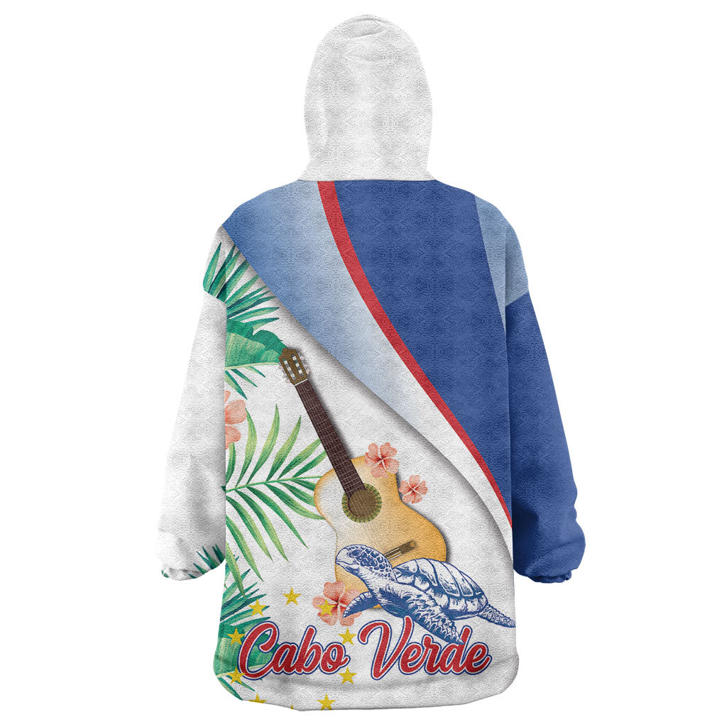 Cavaquinho Cabo Verde Wearable Blanket Hoodie Cape Verdean Instrument Tropical Sea Turtle