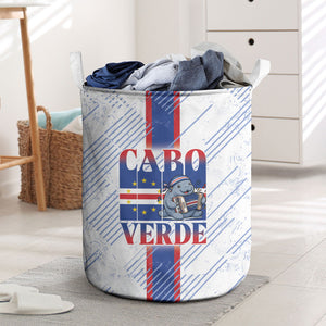 Accordion Gaita Cabo Verde Laundry Basket Cape Verdean Instrument Cute Manatee