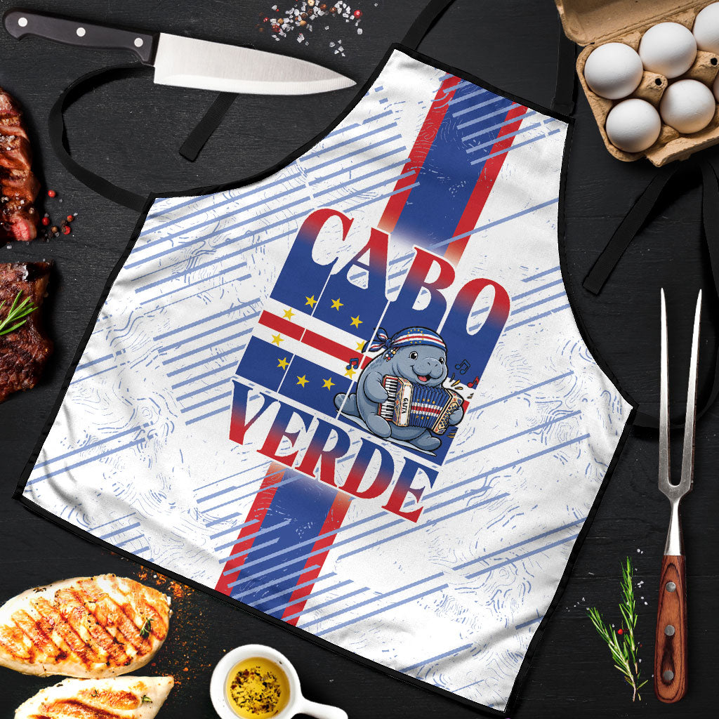 Accordion Gaita Cabo Verde Apron Cape Verdean Instrument Cute Manatee