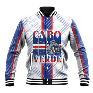 Accordion Gaita Cabo Verde Baseball Jacket Cape Verdean Instrument Cute Manatee