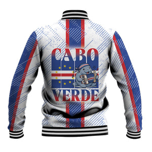 Accordion Gaita Cabo Verde Baseball Jacket Cape Verdean Instrument Cute Manatee