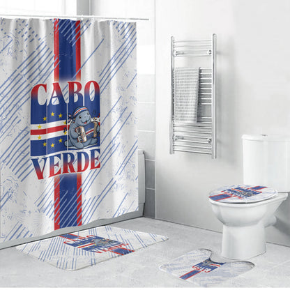 Accordion Gaita Cabo Verde Bathroom Set Cape Verdean Instrument Cute Manatee