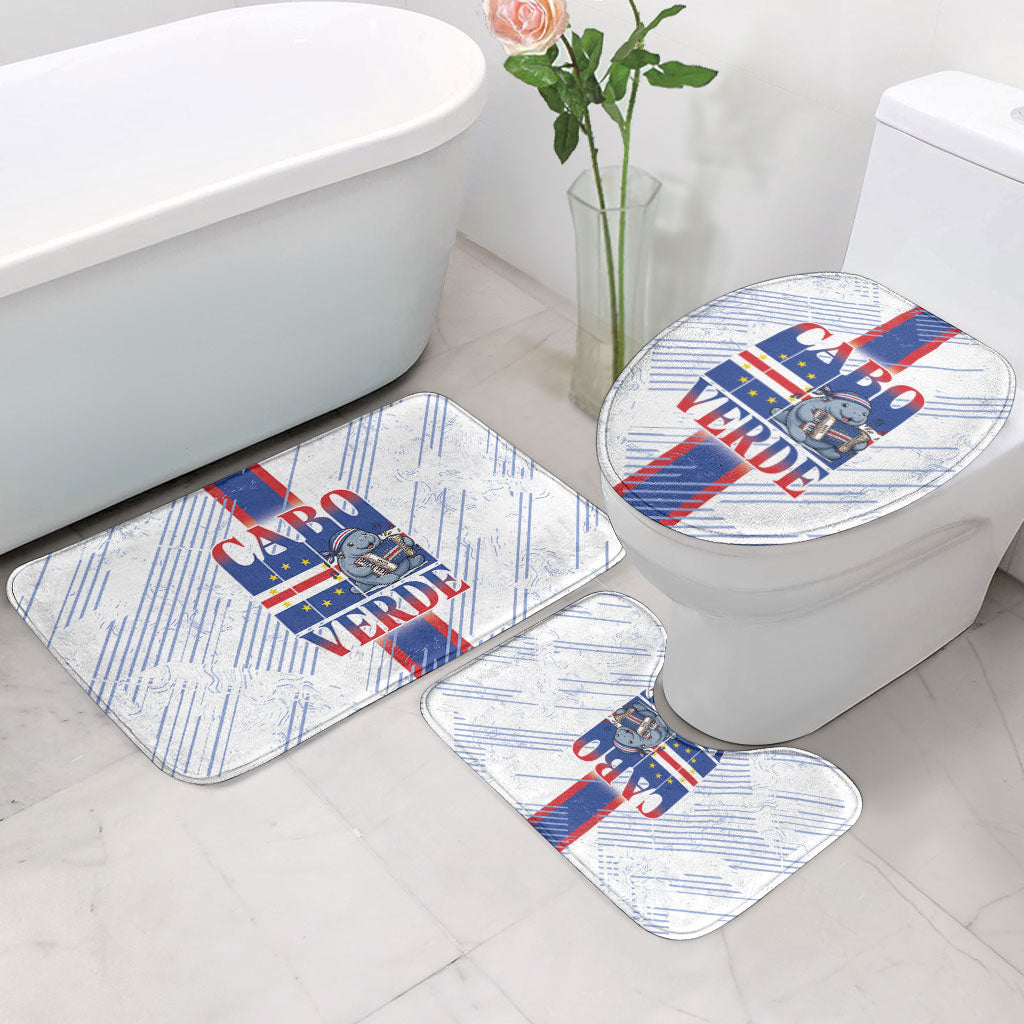 Accordion Gaita Cabo Verde Bathroom Set Cape Verdean Instrument Cute Manatee