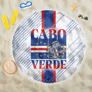 Accordion Gaita Cabo Verde Beach Blanket Cape Verdean Instrument Cute Manatee
