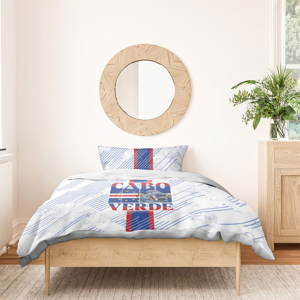 Accordion Gaita Cabo Verde Bedding Set Cape Verdean Instrument Cute Manatee