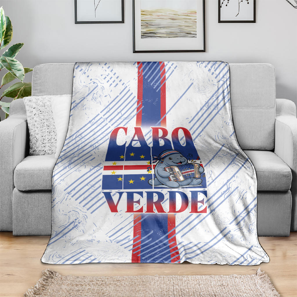 Accordion Gaita Cabo Verde Blanket Cape Verdean Instrument Cute Manatee