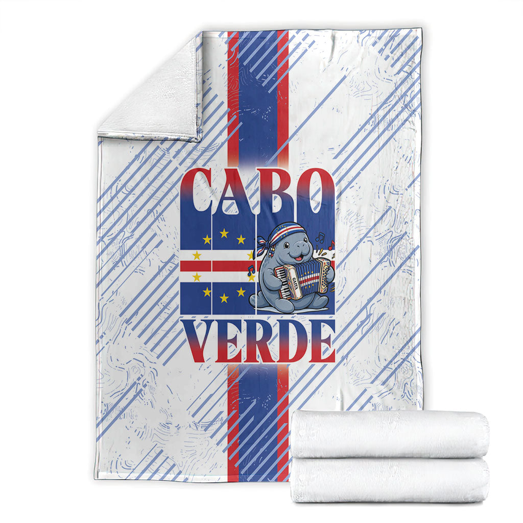 Accordion Gaita Cabo Verde Blanket Cape Verdean Instrument Cute Manatee