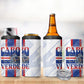Accordion Gaita Cabo Verde 4 in 1 Can Cooler Tumbler Cape Verdean Instrument Cute Manatee