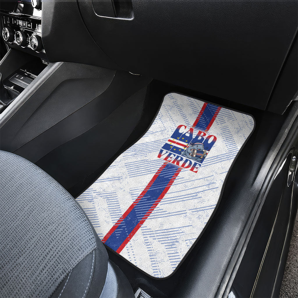 Accordion Gaita Cabo Verde Car Mats Cape Verdean Instrument Cute Manatee