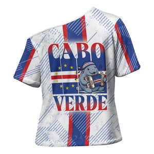 Accordion Gaita Cabo Verde Cross Shoulder Shirt Cape Verdean Instrument Cute Manatee