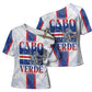 Accordion Gaita Cabo Verde Cross Shoulder Shirt Cape Verdean Instrument Cute Manatee