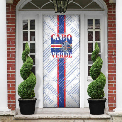 Accordion Gaita Cabo Verde Door Cover Cape Verdean Instrument Cute Manatee