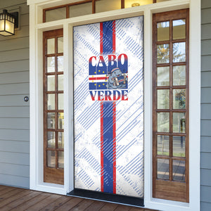 Accordion Gaita Cabo Verde Door Cover Cape Verdean Instrument Cute Manatee