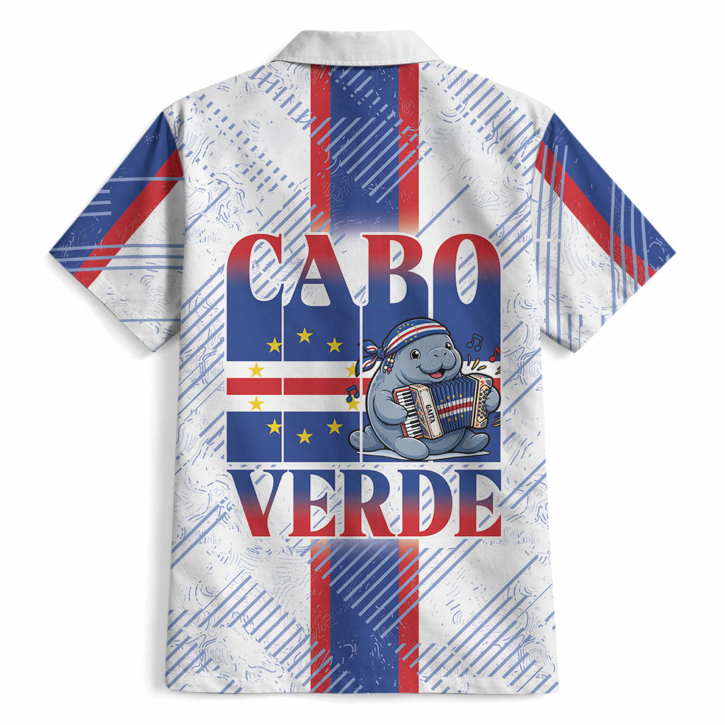 Accordion Gaita Cabo Verde Hawaiian Shirt Cape Verdean Instrument Cute Manatee