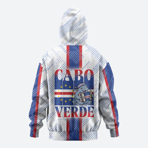 Accordion Gaita Cabo Verde Hoodie Cape Verdean Instrument Cute Manatee