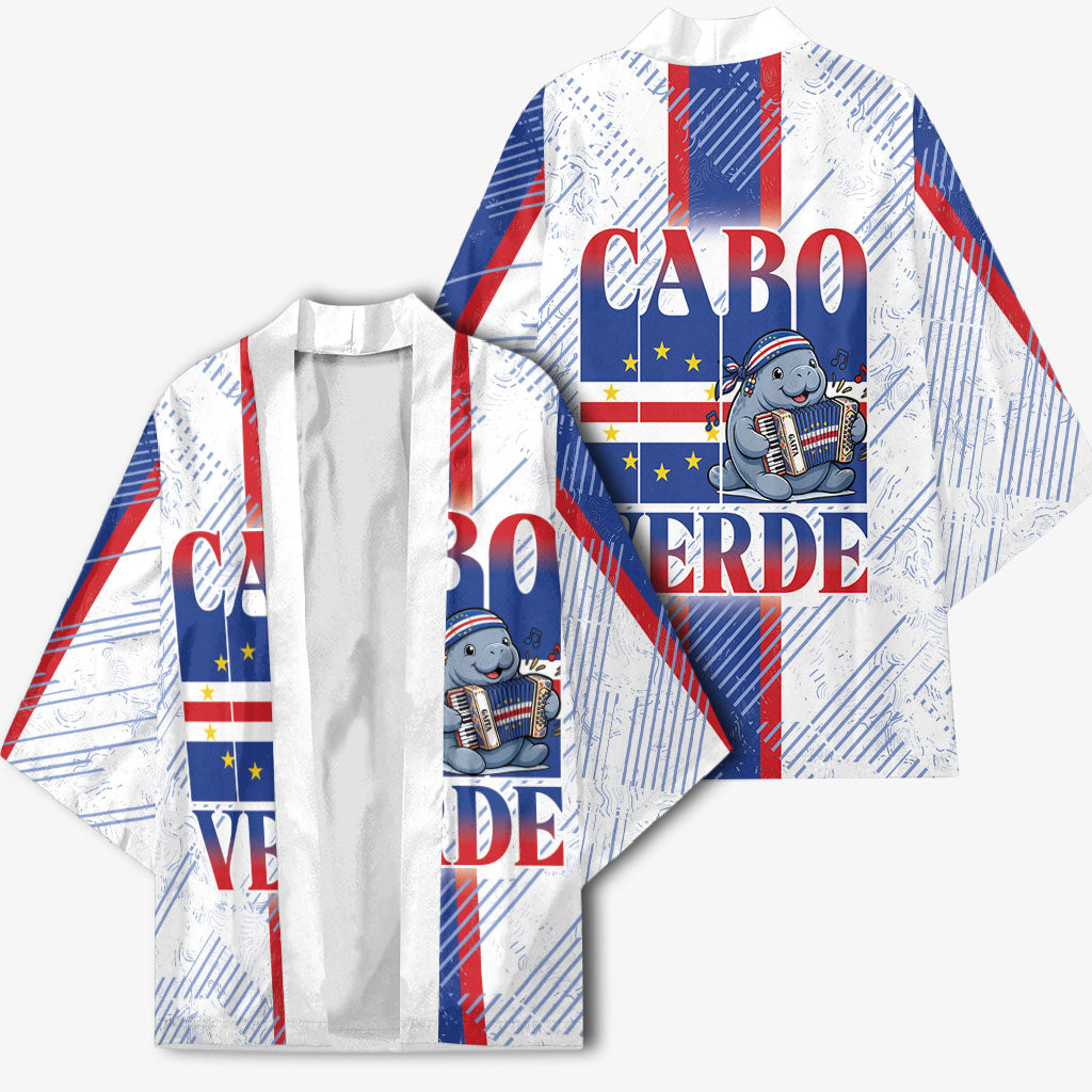 Accordion Gaita Cabo Verde Kimono Cape Verdean Instrument Cute Manatee