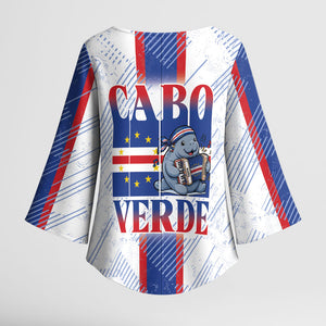 Accordion Gaita Cabo Verde Kimono Sleeve Blouse Cape Verdean Instrument Cute Manatee