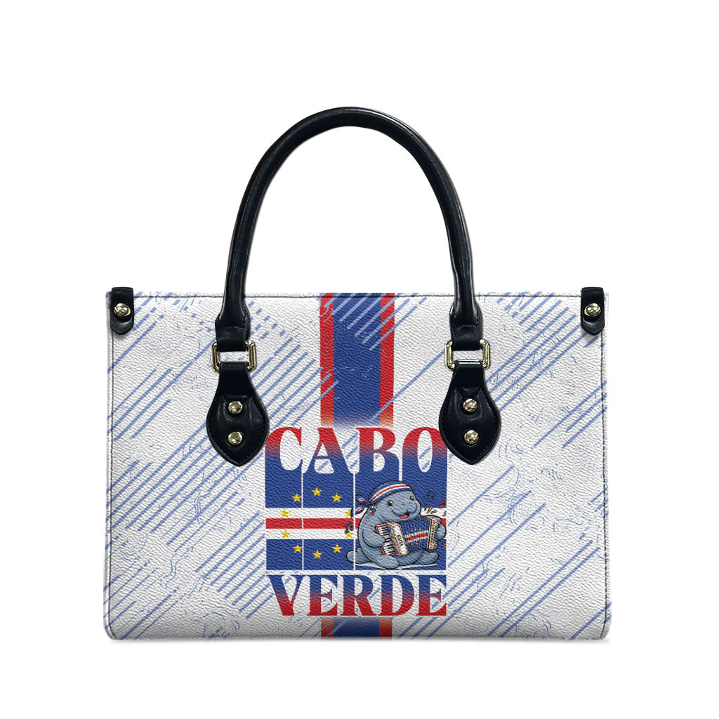 Accordion Gaita Cabo Verde Leather Bag Cape Verdean Instrument Cute Manatee