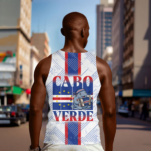 Accordion Gaita Cabo Verde Men Tank Top Cape Verdean Instrument Cute Manatee